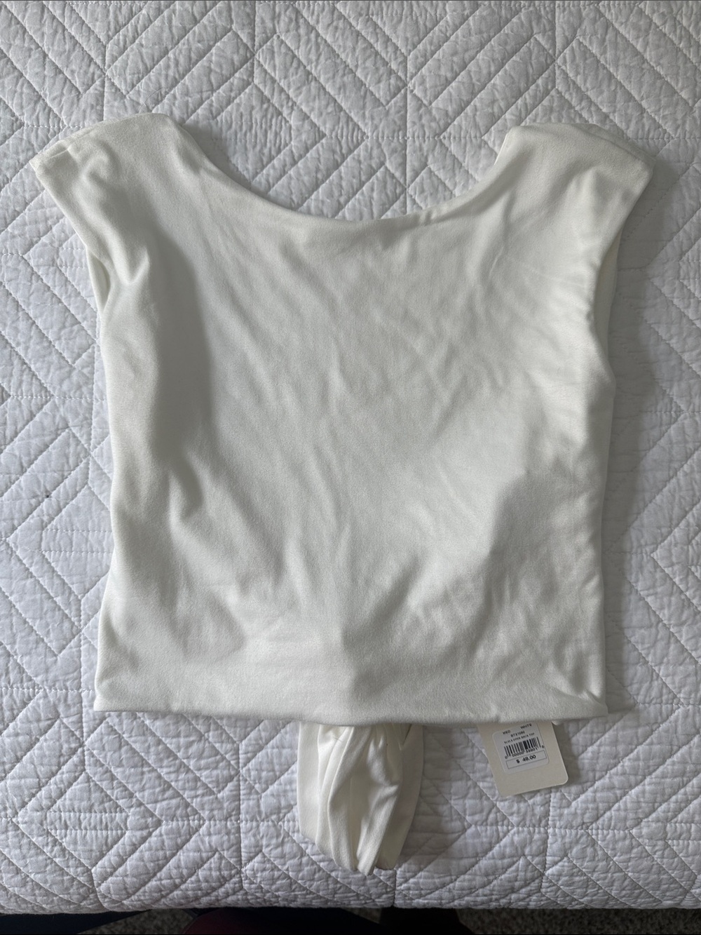 American Threads White Tank Top